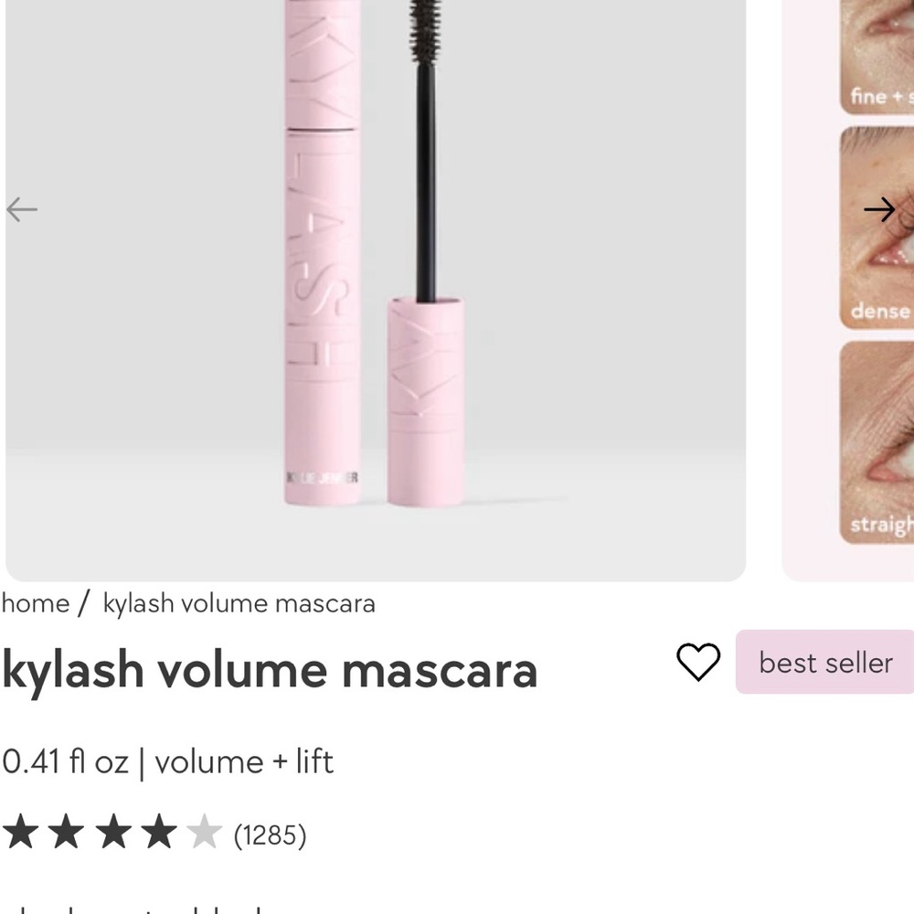 Kylash Eye Gift Set Black Mascara, Shimmery Black Eyeliner - Picture 2 of 3